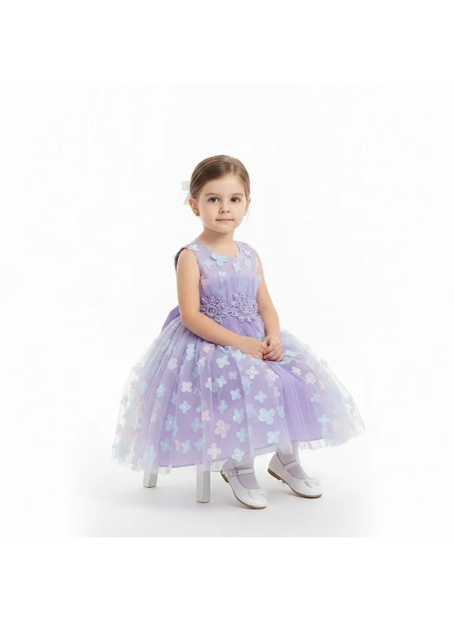 D'Daniela Floral Tulle Dress